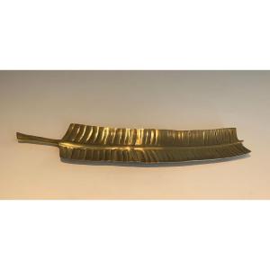Long Brass Vide-poche In The Shape Of A Plum