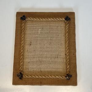 Photo Frame In Rope And Canvas By Adrien Audoux And Frida Minet (audoux-minet)
