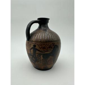 Glazed Stoneware Pitcher – Ve Ciboure, Vilotte Period, France, Circa 1920