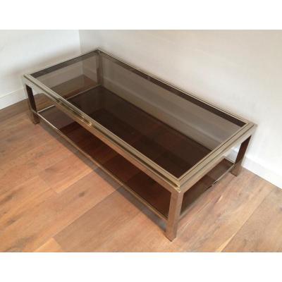 Rectangular Chromed Coffee Table. Circa 1970