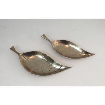 Decorative Brass Leaves. French. Circa 1970