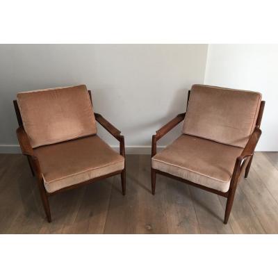 Pair Of Scandinavian Armchairs. Marqués.