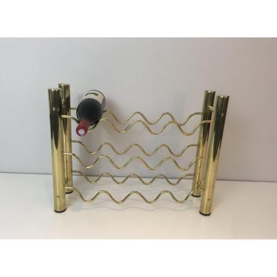 Design Brass Bottles Rack. French. Circa 1970
