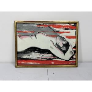 Drawing Signed Cardi Female Nude Modern Composition