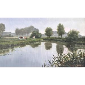 Jan Scholten (1948), Cows On The Banks Of The Lys