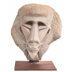 Cubist Man's Head