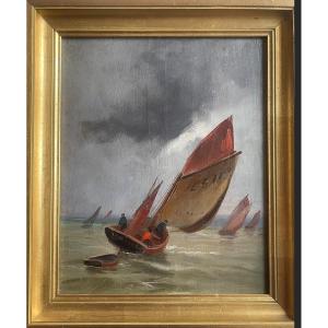 Sailboats At Sea