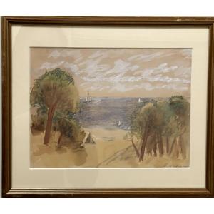 The Beach, The Trees And The Sea