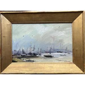 Sailing Boats At Low Tide
