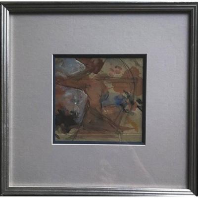 Archery Watercolor Signed Léo Martin Dit Léo XXth Century