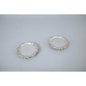 Pair Of Silver Salvers