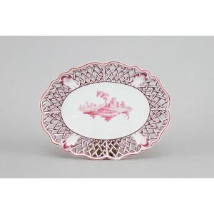 Oval Earthenware Display, Comte De Custine Niderviller