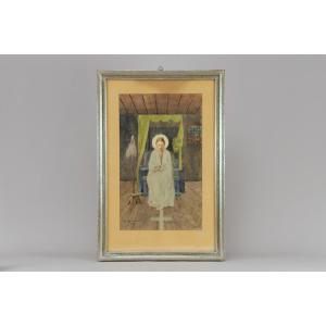 After The Annunciation By Charles Spindler