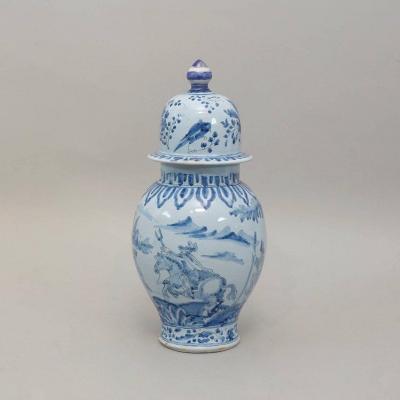 Nevers Faience Vase, 17th Century