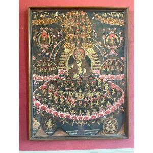 Thangkha Tempera On Fabric Tibet Circa 1900