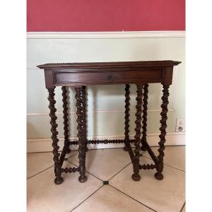 Louis XIII Style Walnut Table 