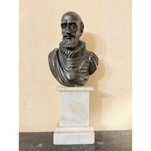 Bronze Bust Of Sully - Marshal Of France - Circa 17th Century