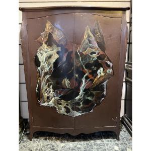 Wardrobe - Marcel Delmotte - Belgian Surrealist Painter - 20th Century 