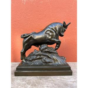 Bronze Sculpture Of A Greek Bull, Early 19th Century