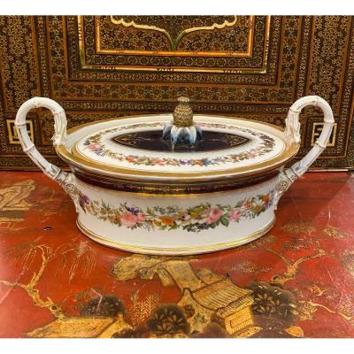 Sèvres Porcelain Sugar Bowl, Charles X Period