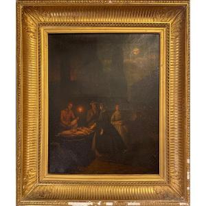 Painting, The Poultry Seller, Oil On Canvas Signed Jm Culverhouse