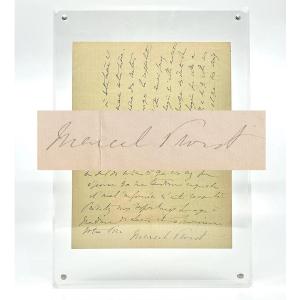 Marcel Proust - Autograph Letter Signed - Large Signature - 1907