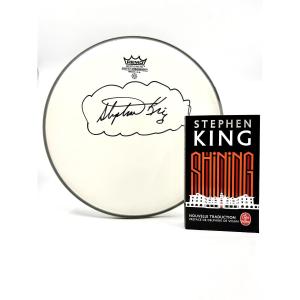 Stephen King - Exceptional Large-format Signature On A Remo Drumhead