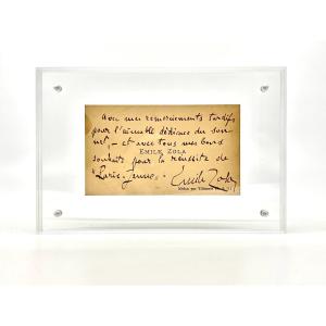 émile Zola - Autograph Business Card Signed, Germinal Period - The Earth