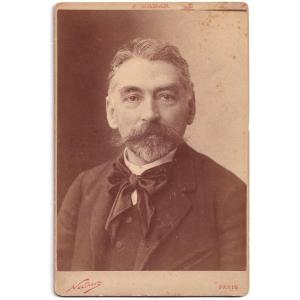 Stéphane Mallarmé - Large Cabinet Portrait By Paul Nadar