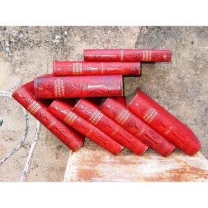 Around 1900, New Illustrated Larousse In 8 Volumes Numbers Illustrations