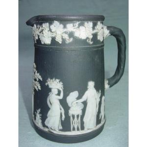 Wedgwood Black Basalt Jasper Pitcher 1860-80 Cream Jug