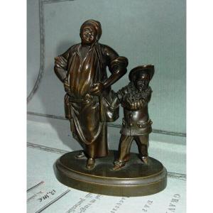 Bronze 1900 "the Little Pilferer" Foundry Mark "cc"