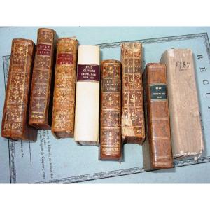 Lot Of 8 - Military State Of France From 1780 To 1789