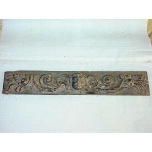 Frieze Element Carved D An Oak Cherub From The 18th