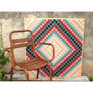 Large Kinetic Patchwork Circa 1970