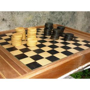 Checkers Game 1900 Trictrac Backgammon