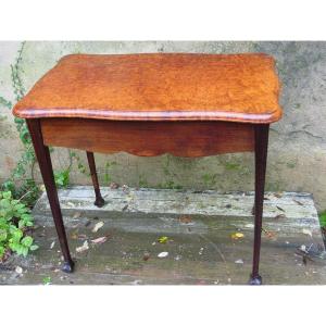 Art Nouveau Console Table Loupe De Thuya, Rosewood, Mahogany Majorelle Serrurier Bovy