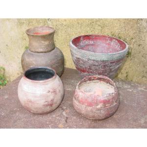 Set Of Terra Cotta Vases