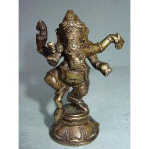 Ganesh In Bronze India From The 19th Century Traces Of Gilding