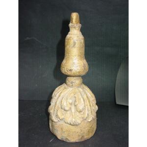 Golden Wood Element From The 17-18th Century 