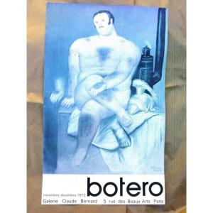 Poster 1972 Botero Space Claude Bernard