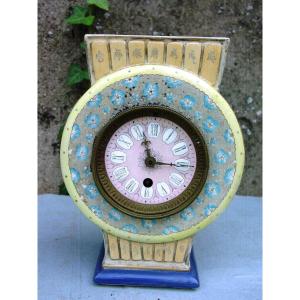 Sinisante, Japonisante Earthenware Clock, Late 19th Century