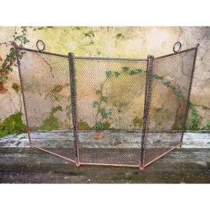 Spark Fire Screen Height: 60 Cm. From The 19th Century