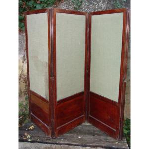 Screen (ht 157 X 195 Cm.) Mahogany 19th Century