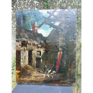 Martinus 1876 - Farmyard After Hunting