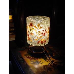Lamp (h. 31.5 Cm.) Accolay Stoneware & Resin & Plants
