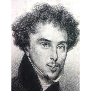 2 Lithographs 1830: A. Dumas - By A. Devéria - Press Gallery Portrait