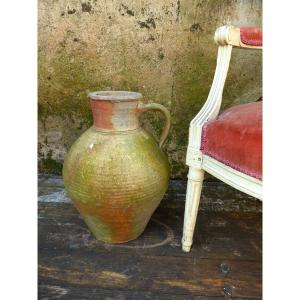 19th Century Domestic Stoneware Pitcher