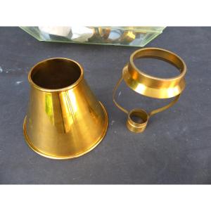 Gilded Brass Lampshade Circa 1975-80 Possibility Of Up To 16 Elements
