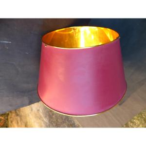Painted & Gold Sheet Lampshade, Large Decoration, 1960s